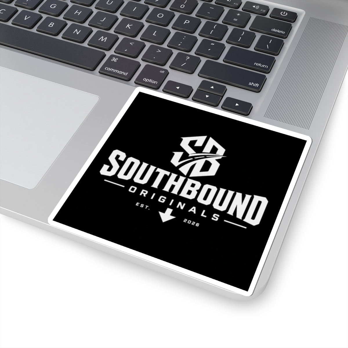 Southbound Originals Logo Sticker — Black Kiss-Cut Laptop Decal