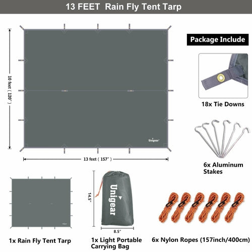 Rainproof Camping Tarp Shelter – Lightweight Waterproof Outdoor Canopy