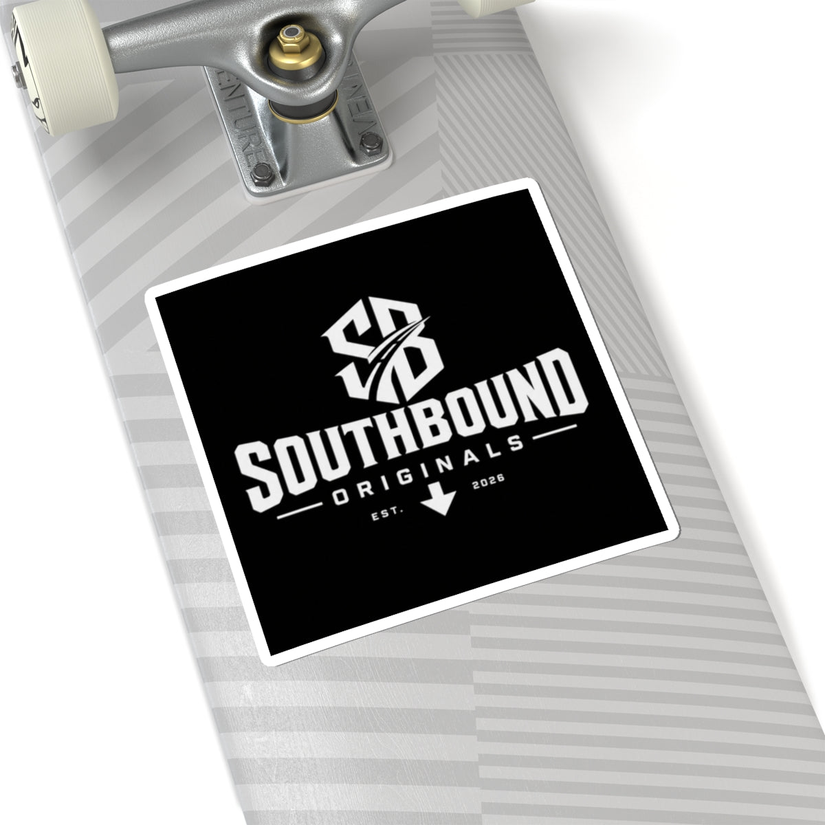 Southbound Originals Logo Sticker — Black Kiss-Cut Laptop Decal