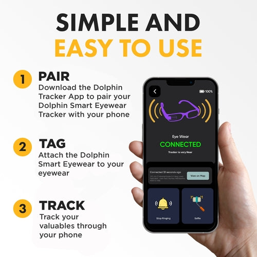 Dolphin Bluetooth Eyewear Finder for Android – GPS Tracker for Glasses