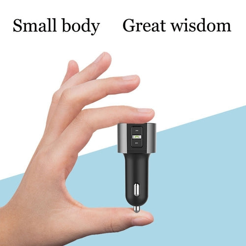 Bluetooth FM Transmitter for Car – Wireless Audio Adapter & USB Charger