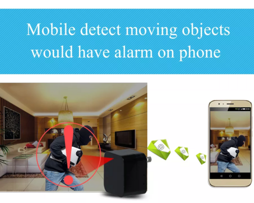 1080P Night Vision WiFi Nanny Cam – Hidden Spy Camera Wall Charger