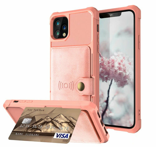 360° Magnetic Leather Wallet Case for iPhone – Card Holder & Full Protection