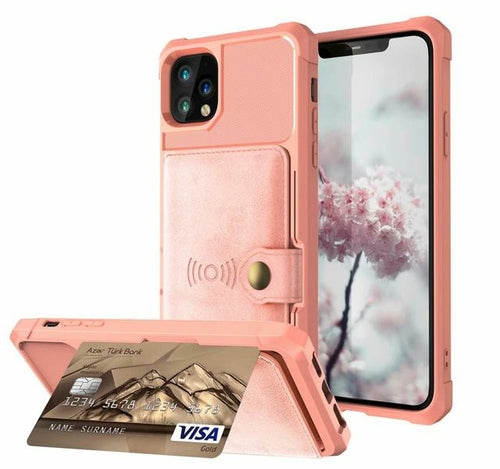 360° Magnetic Leather Wallet Case for iPhone – Card Holder & Full Protection