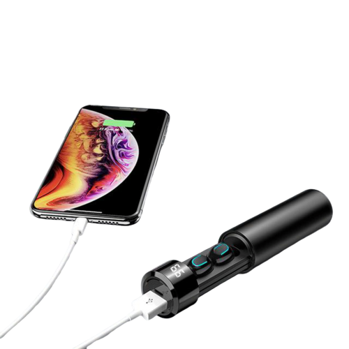True Twin 2-in-1 Wireless Bluetooth Headphones with Built-In Phone Charger