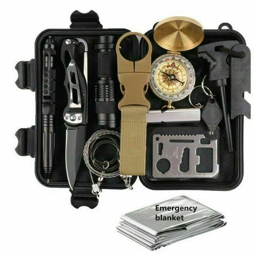 14-in-1 Outdoor Emergency Survival Kit – Camping Safety Gear Set